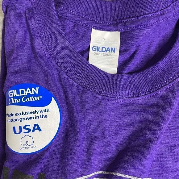 Gildan Men’s Purple Last Frontier Anchorage Alaska T-Shirt Size Medium - Picture 3 of 8